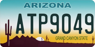 AZ license plate ATP9049
