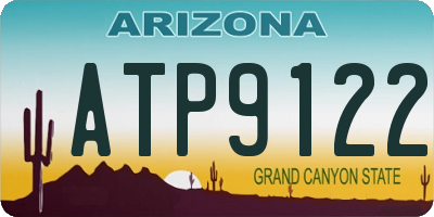 AZ license plate ATP9122