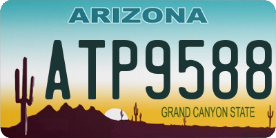 AZ license plate ATP9588