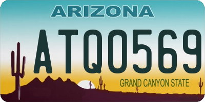 AZ license plate ATQ0569