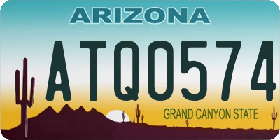 AZ license plate ATQ0574