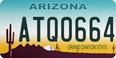 AZ license plate ATQ0664