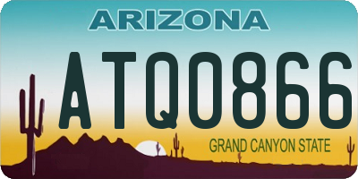 AZ license plate ATQ0866
