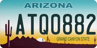 AZ license plate ATQ0882