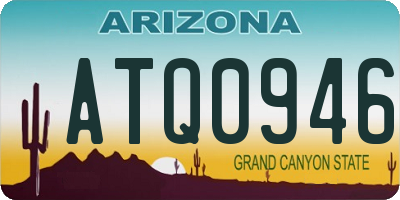 AZ license plate ATQ0946
