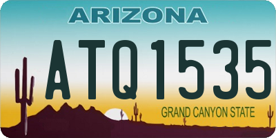 AZ license plate ATQ1535