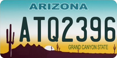 AZ license plate ATQ2396