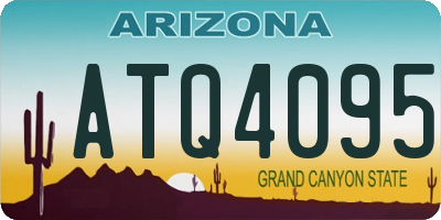 AZ license plate ATQ4095