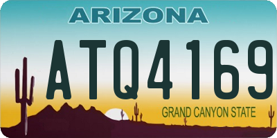 AZ license plate ATQ4169