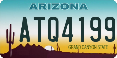 AZ license plate ATQ4199