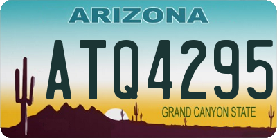 AZ license plate ATQ4295