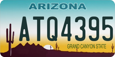 AZ license plate ATQ4395