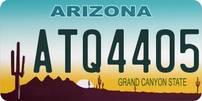 AZ license plate ATQ4405