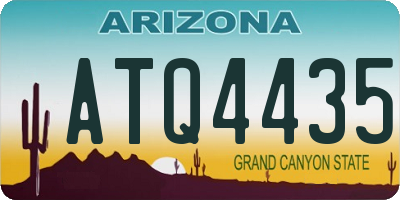 AZ license plate ATQ4435