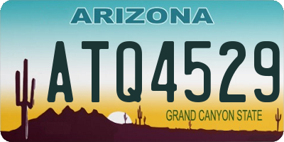 AZ license plate ATQ4529