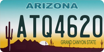 AZ license plate ATQ4620