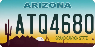 AZ license plate ATQ4680