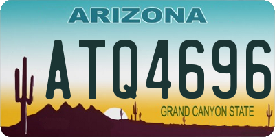 AZ license plate ATQ4696