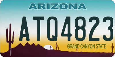 AZ license plate ATQ4823