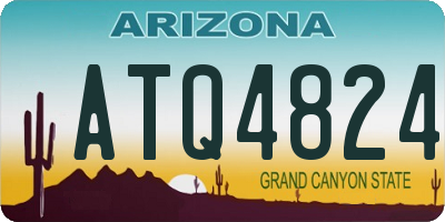 AZ license plate ATQ4824