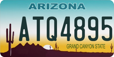 AZ license plate ATQ4895