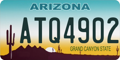 AZ license plate ATQ4902