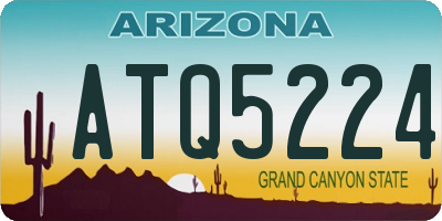 AZ license plate ATQ5224