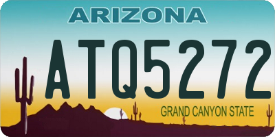 AZ license plate ATQ5272