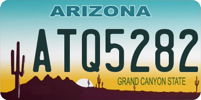 AZ license plate ATQ5282