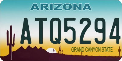 AZ license plate ATQ5294