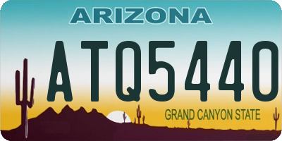 AZ license plate ATQ5440