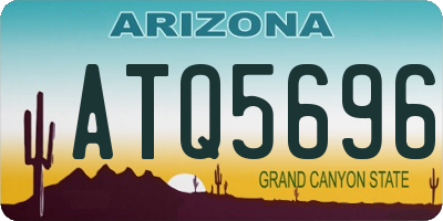 AZ license plate ATQ5696