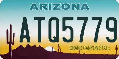 AZ license plate ATQ5779