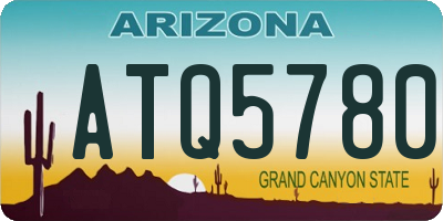 AZ license plate ATQ5780