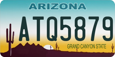AZ license plate ATQ5879