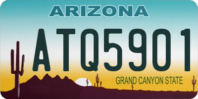 AZ license plate ATQ5901