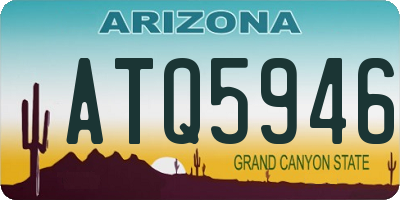 AZ license plate ATQ5946