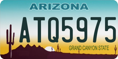 AZ license plate ATQ5975