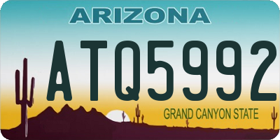 AZ license plate ATQ5992