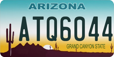 AZ license plate ATQ6044