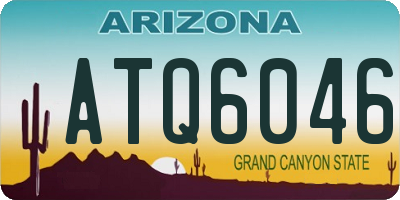 AZ license plate ATQ6046