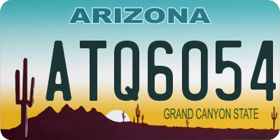 AZ license plate ATQ6054