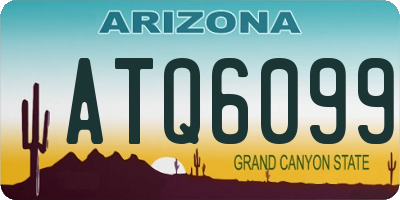 AZ license plate ATQ6099