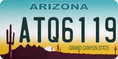 AZ license plate ATQ6119