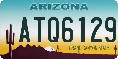 AZ license plate ATQ6129