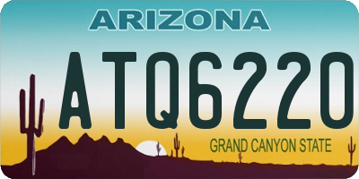 AZ license plate ATQ6220