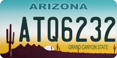 AZ license plate ATQ6232