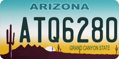 AZ license plate ATQ6280