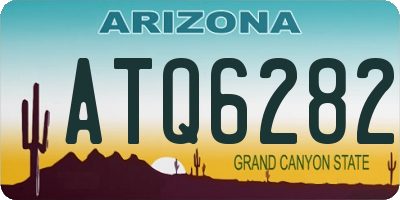 AZ license plate ATQ6282