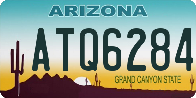 AZ license plate ATQ6284